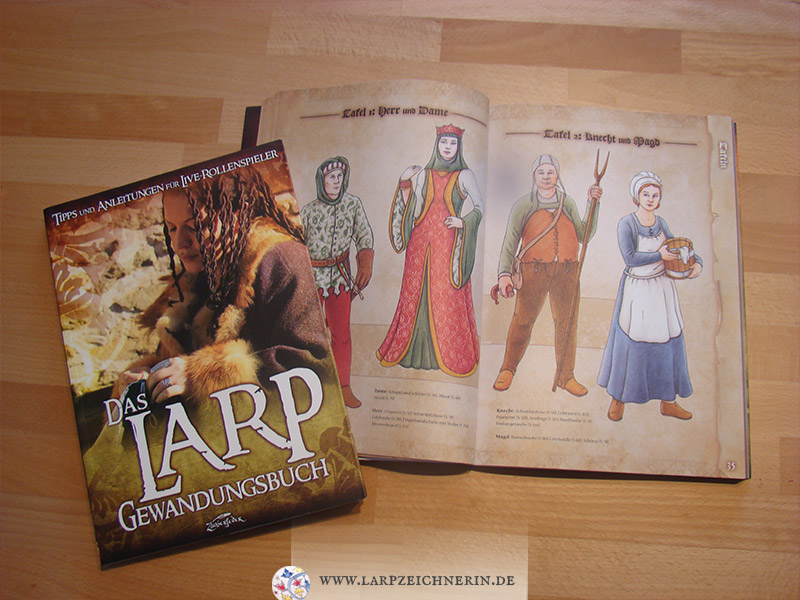 Illustrationen für "Das Larp Gewandungsbuch", erschienen 2015 im Zauberfederverlag, Autor Robert Albrecht,
